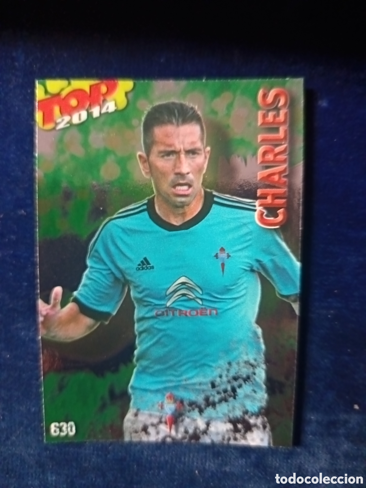 Cromos de f&uacute;tbol: 630 Charles TOP BRILLO VERDE - MUNDICROMO 2013 2014 13-14