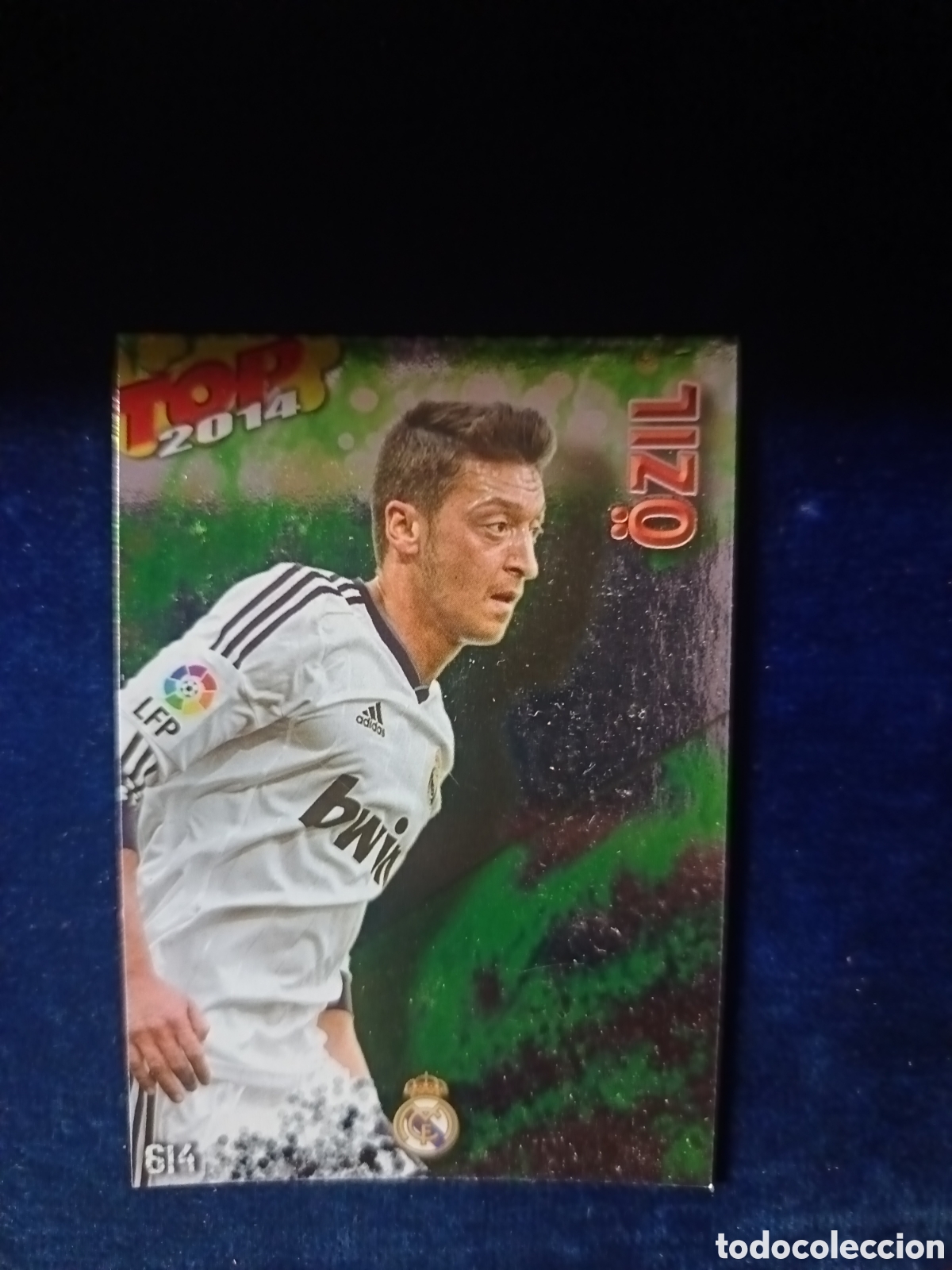 Cromos de f&uacute;tbol: 614 Ozil TOP BRILLO VERDE - MUNDICROMO 2013 2014 13-14