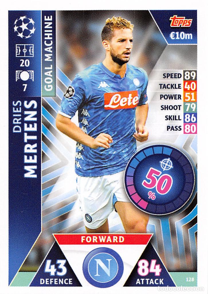 Fu&szlig;ball-Sticker: TOPPS MATCH ATTAX UCL (EDICION INDIA) 18/19 2018/2019 #128 DRIES MERTENS (SSC NAPOLI)