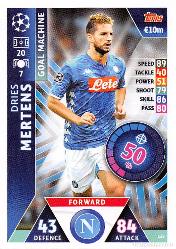 Fu&szlig;ball-Sticker: TOPPS MATCH ATTAX UCL (EDICION INDIA) 18/19 2018/2019 #128 DRIES MERTENS (SSC NAPOLI)