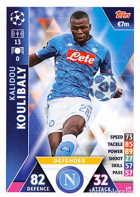 Fu&szlig;ball-Sticker: TOPPS MATCH ATTAX UCL (EDICION INDIA) 18/19 2018/2019 #125 KALIDOU KOULIBALY (SSC NAPOLI)