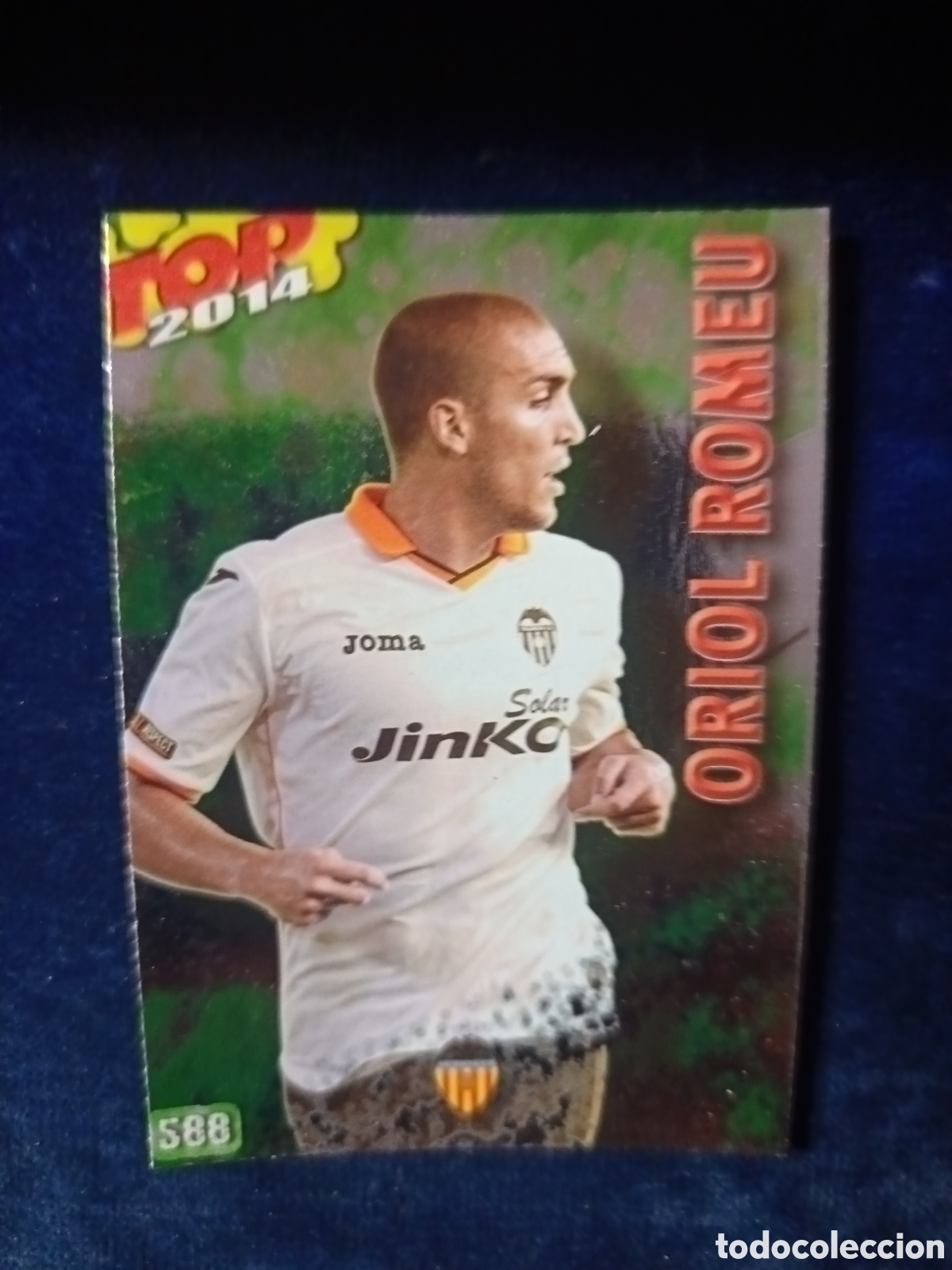 Fu&szlig;ball-Sticker: 588 Oriol Romeu TOP BRILLO VERDE - MUNDICROMO 2013 2014 13-14
