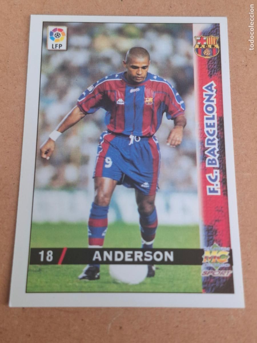 Fu&szlig;ball-Sticker: MUNDICROMO 98 99 1998 1999 - 18 ANDERSON - FC. BARCELONA (CV)