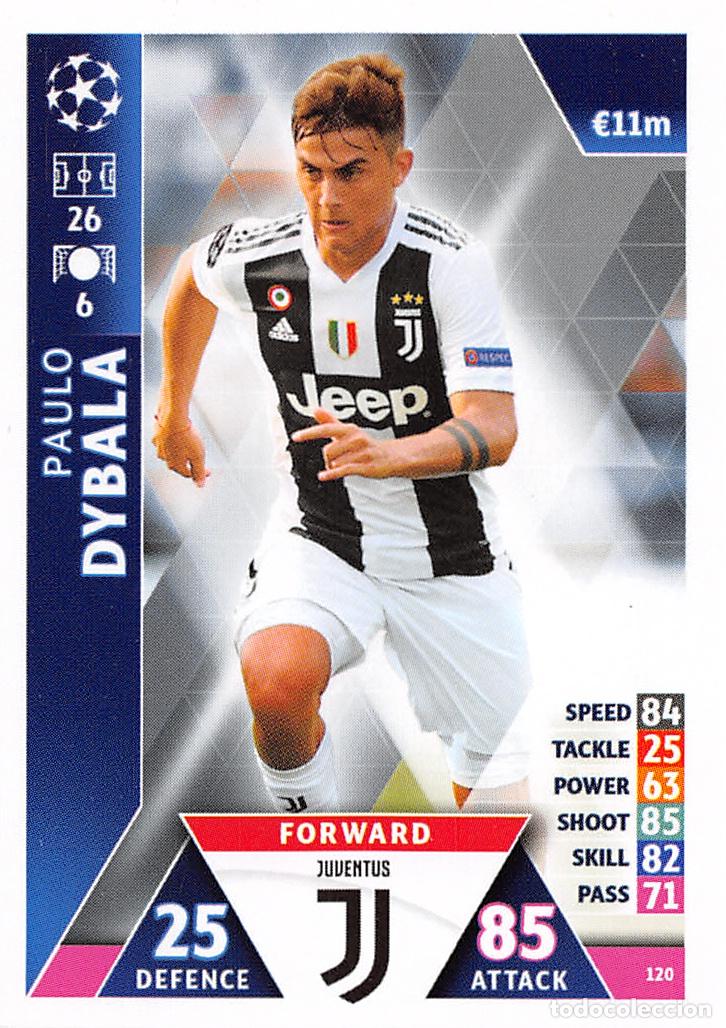 Fu&szlig;ball-Sticker: TOPPS MATCH ATTAX UCL (EDICION INDIA) 18/19 2018/2019 #120 PAULO DYBALA (JUVENTUS)