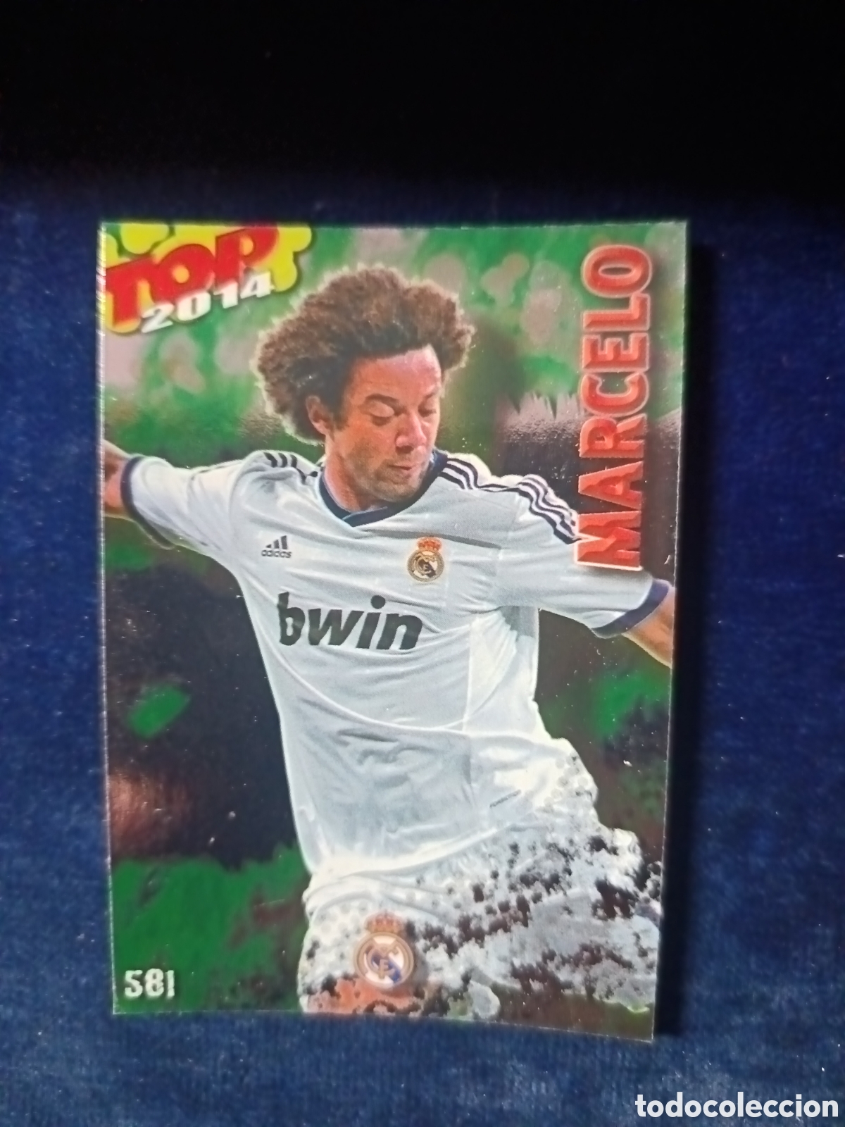 Figurine di Calcio: 581 Marcelo TOP BRILLO VERDE - MUNDICROMO 2013 2014 13-14