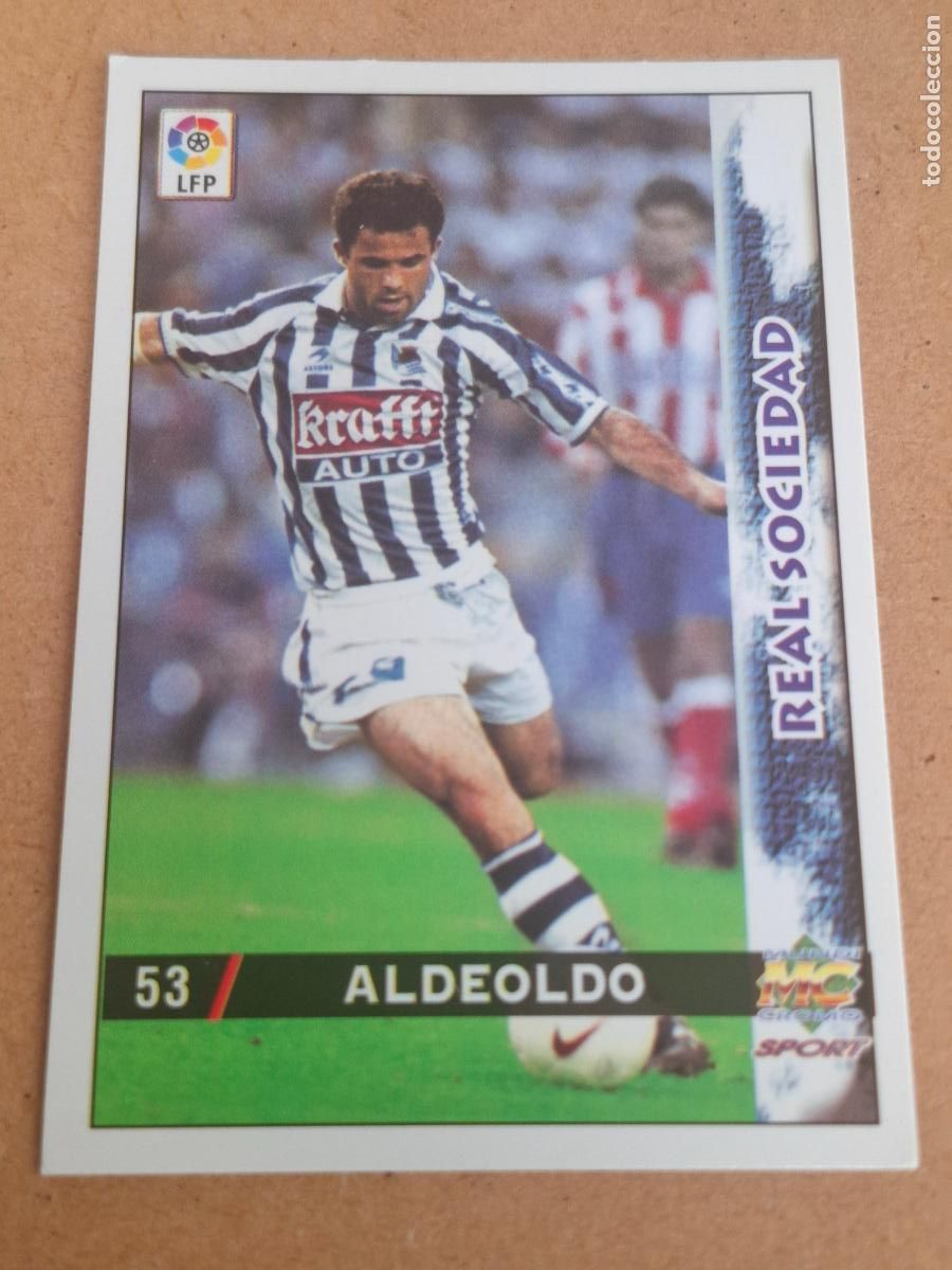 Figurine di Calcio: MUNDICROMO 98 99 1998 1999 - 53 ALDEONDO ( ERROR ALDEOLDO ) - REAL SOCIEDAD (CV)