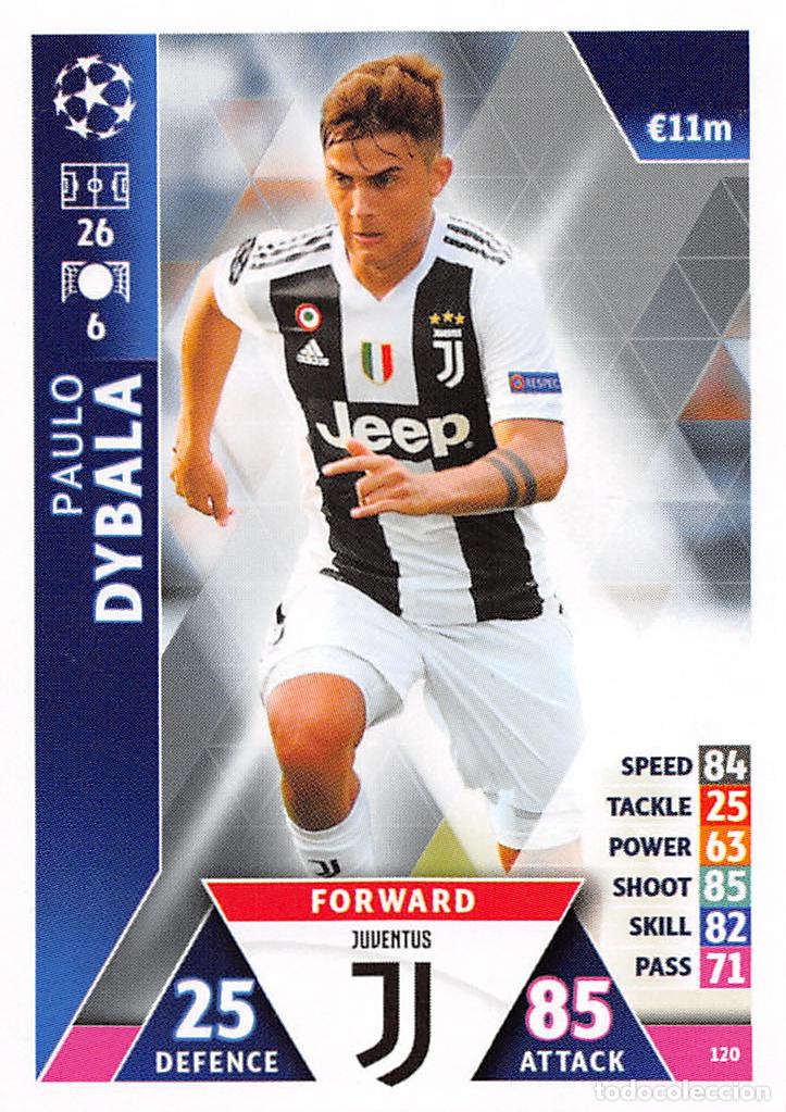 Figurine di Calcio: TOPPS MATCH ATTAX UCL (EDICION INDIA) 18/19 2018/2019 #120 PAULO DYBALA (JUVENTUS)