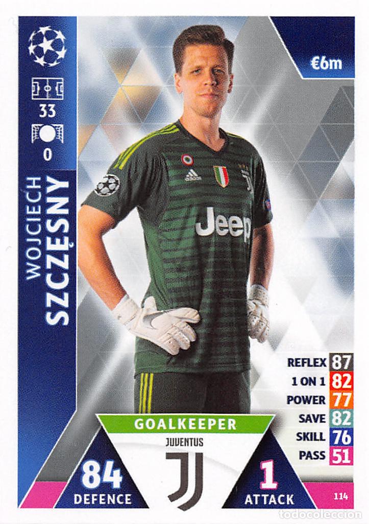Cromos de f&uacute;tbol: TOPPS MATCH ATTAX UCL (EDICION INDIA) 18/19 2018/2019 #114 WOJCIECH SZCZESNY (JUVENTUS)