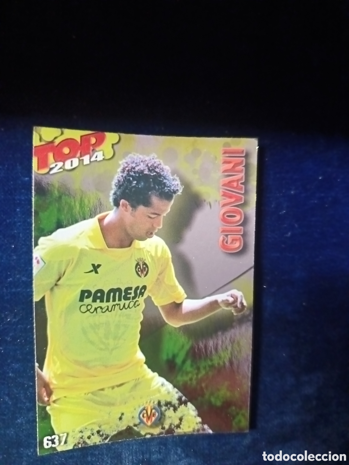 Cromos de f&uacute;tbol: 637 Giovanni TOP BRILLO Dorado - MUNDICROMO 2013 2014 13-14