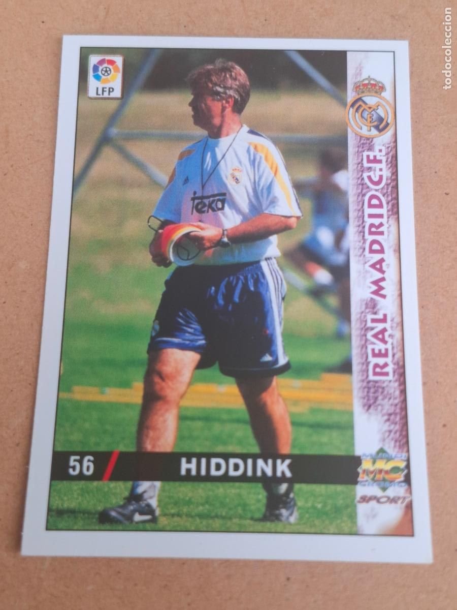 Cromos de f&uacute;tbol: MUNDICROMO 98 99 1998 1999 - 56 HIDDINK ( VERSI&Oacute;N MATE ) - REAL MADRID (CV)