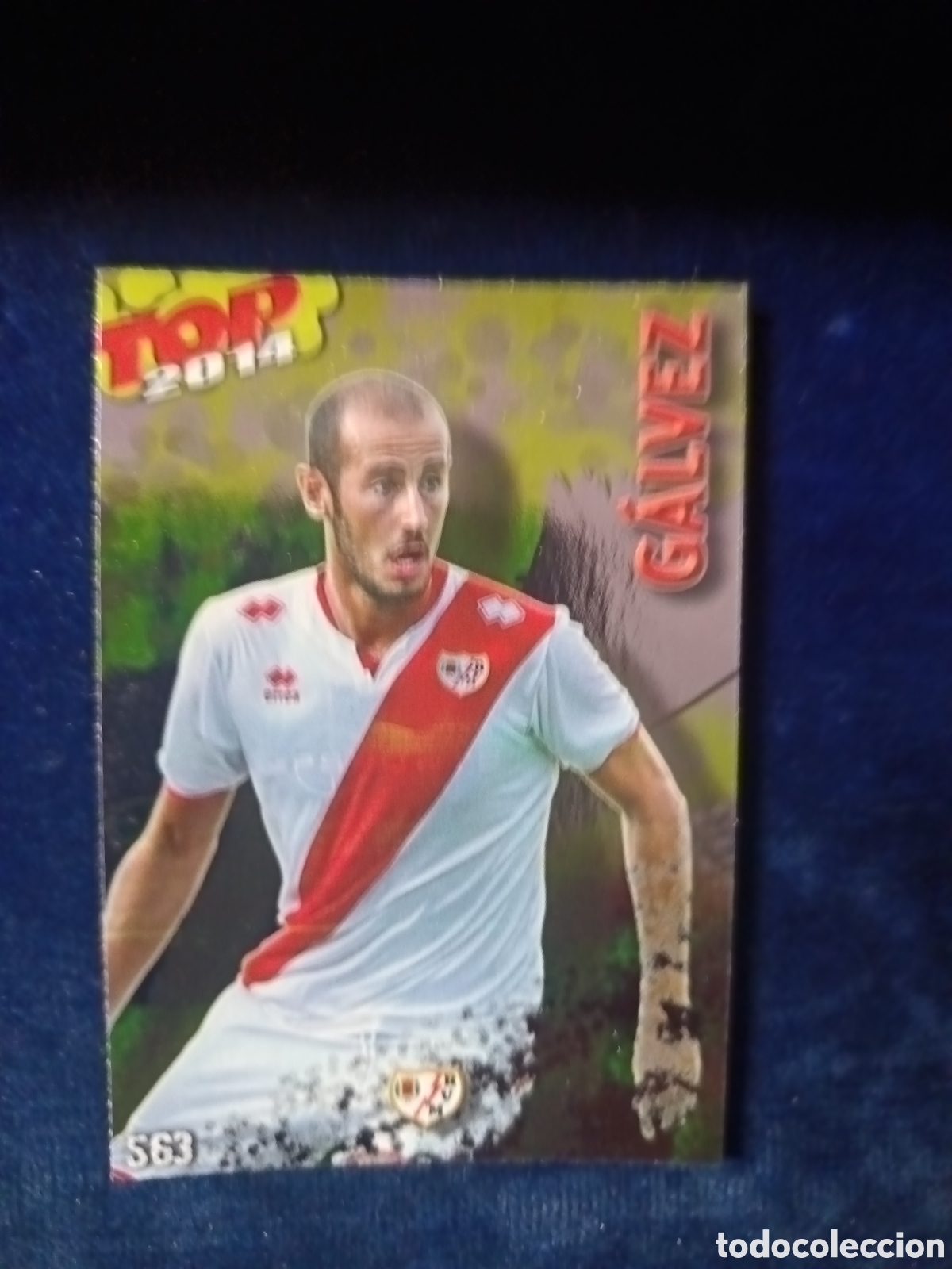 Cromos de f&uacute;tbol: 563 G&aacute;lvez TOP BRILLO Dorado - MUNDICROMO 2013 2014 13-14