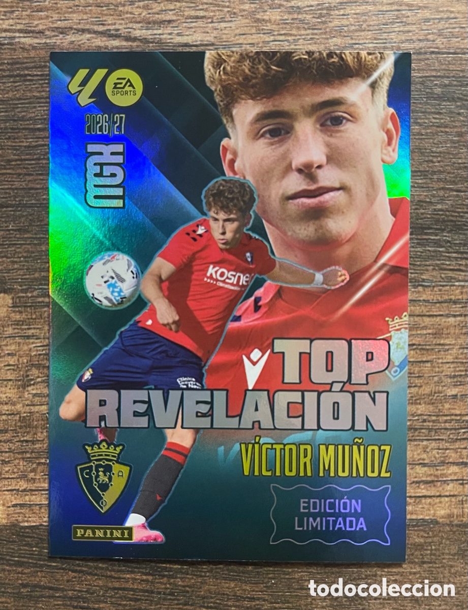 Cromos de f&uacute;tbol: Megacracks 2026/27 Victor Mu&ntilde;oz Edicion Limitada