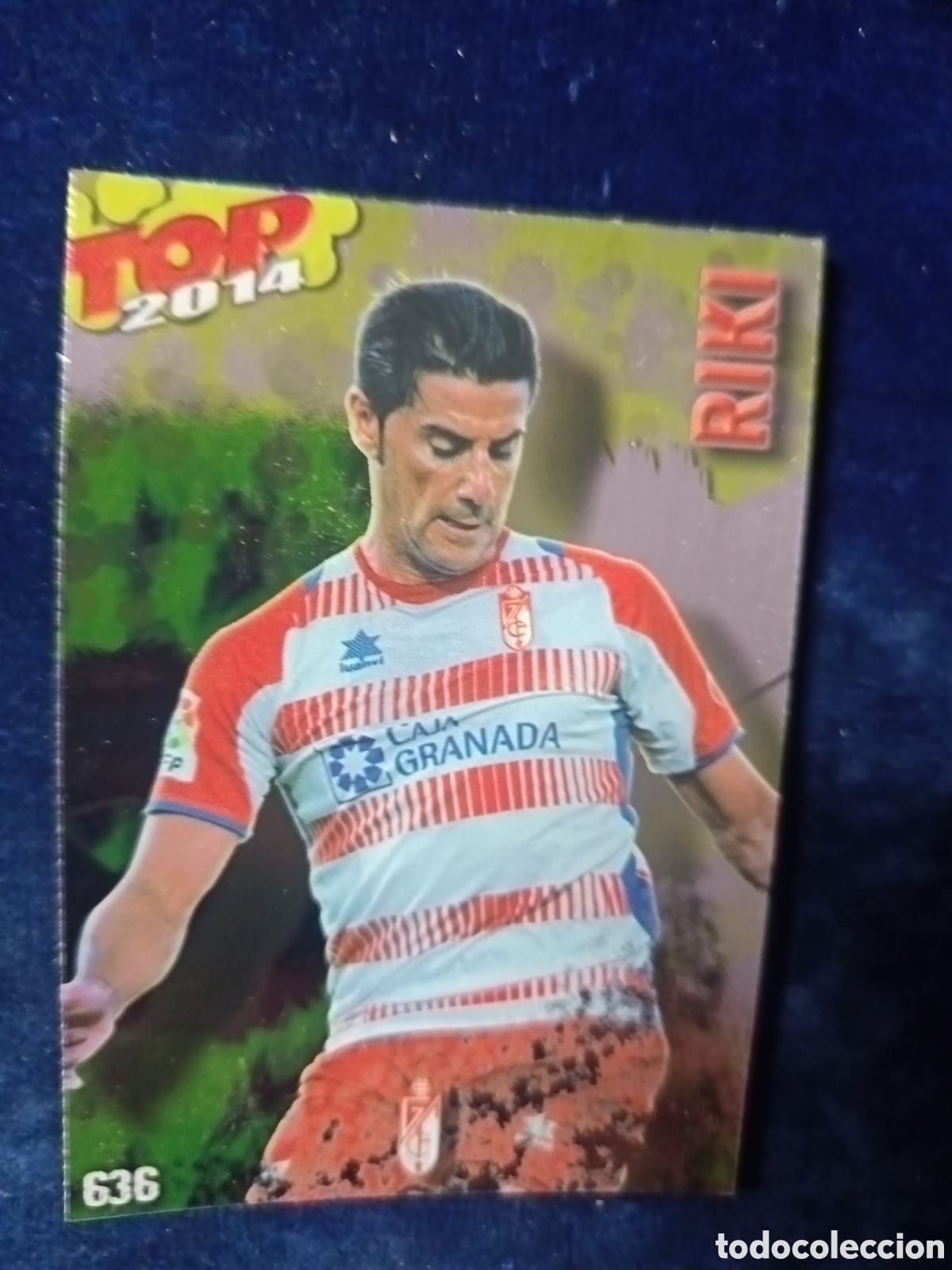 Cromos de f&uacute;tbol: 636 Riki TOP BRILLO Dorado - MUNDICROMO 2013 2014 13-14