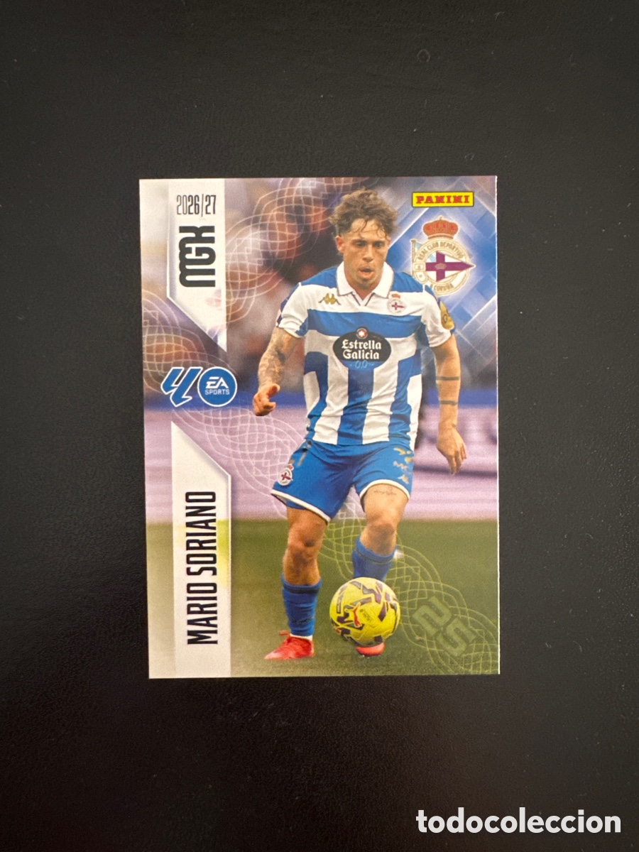 Cromos de f&uacute;tbol: MARIO SORIANO DEPORTIVO DE LA CORU&Ntilde;A NUMERO 138 MEGACRACKS 2026 2027