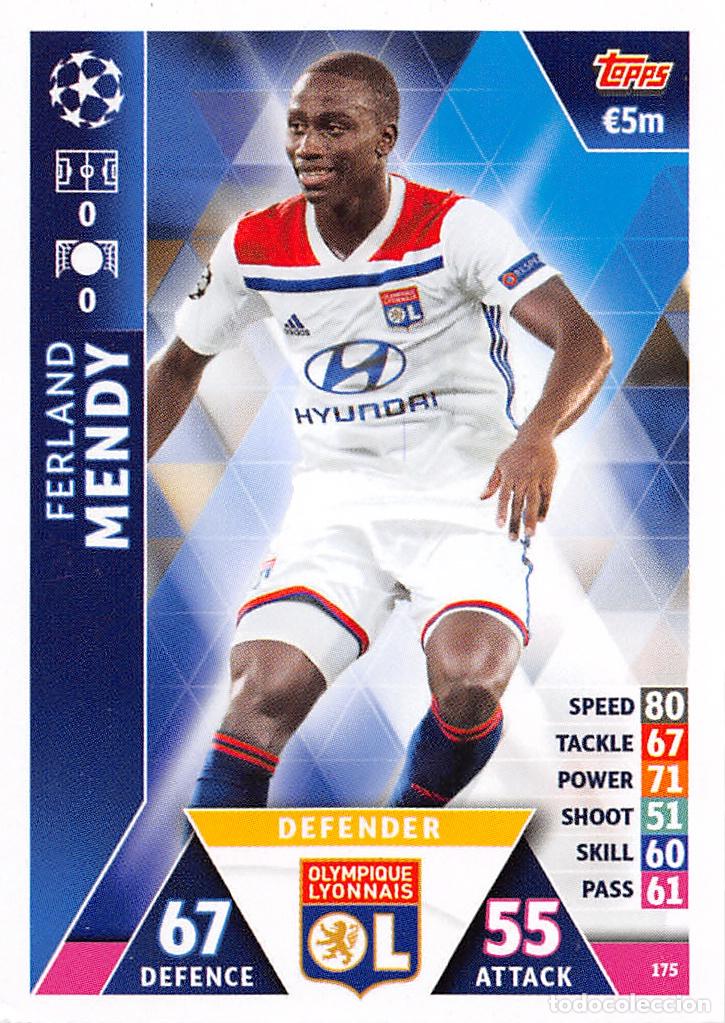 Football Stickers: TOPPS MATCH ATTAX UCL (EDICION INDIA) 18/19 2018/2019 #175 FERLAND MENDY (OLYMPIQUE LYONNAIS)