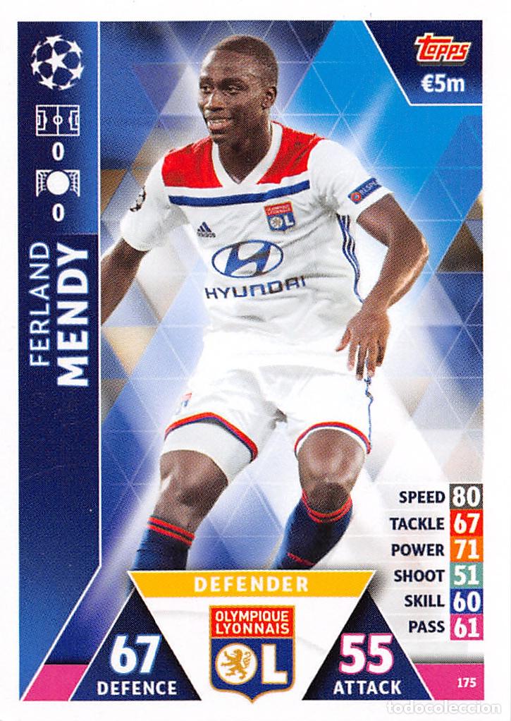 Football Stickers: TOPPS MATCH ATTAX UCL (EDICION INDIA) 18/19 2018/2019 #175 FERLAND MENDY (OLYMPIQUE LYONNAIS)