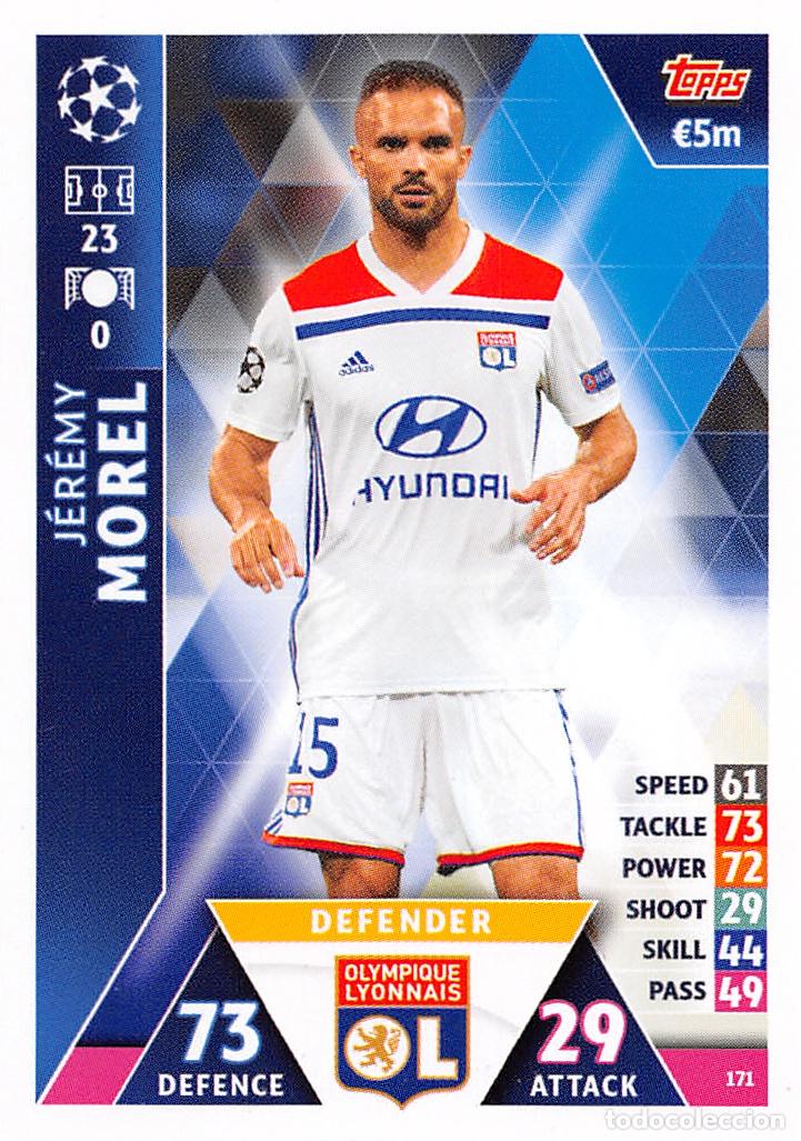Cromos de f&uacute;tbol: TOPPS MATCH ATTAX UCL (EDICION INDIA) 18/19 2018/2019 #171 JEREMY MOREL (OLYMPIQUE LYONNAIS)