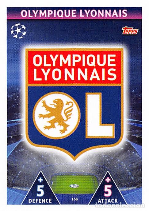 Cromos de f&uacute;tbol: TOPPS MATCH ATTAX UCL (EDICION INDIA) 18/19 2018/2019 #168 ESCUDO (OLYMPIQUE LYONNAIS)