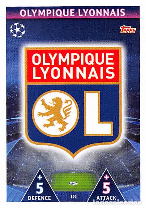 Cromos de f&uacute;tbol: TOPPS MATCH ATTAX UCL (EDICION INDIA) 18/19 2018/2019 #168 ESCUDO (OLYMPIQUE LYONNAIS)