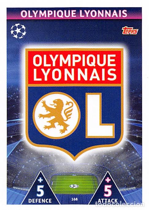 Cromos de f&uacute;tbol: TOPPS MATCH ATTAX UCL (EDICION INDIA) 18/19 2018/2019 #168 ESCUDO (OLYMPIQUE LYONNAIS)