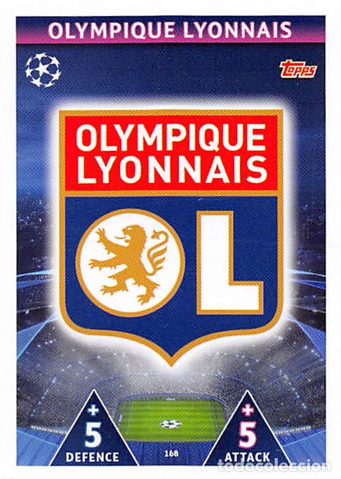 Cromos de f&uacute;tbol: TOPPS MATCH ATTAX UCL (EDICION INDIA) 18/19 2018/2019 #168 ESCUDO (OLYMPIQUE LYONNAIS)
