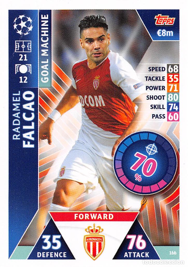 Fu&szlig;ball-Sticker: TOPPS MATCH ATTAX UCL (EDICION INDIA) 18/19 2018/2019 #166 RADAMEL FALCAO (AS MONACO)