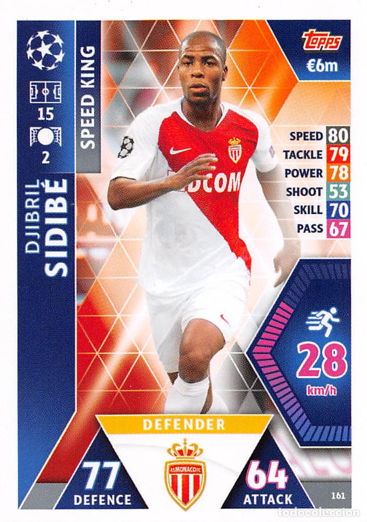 Cromos de f&uacute;tbol: TOPPS MATCH ATTAX UCL (EDICION INDIA) 18/19 2018/2019 #161 DJIBRIL SIDIBE (AS MONACO)
