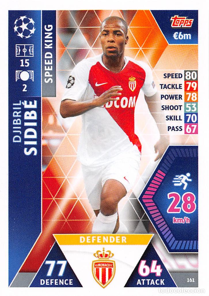 Cromos de f&uacute;tbol: TOPPS MATCH ATTAX UCL (EDICION INDIA) 18/19 2018/2019 #161 DJIBRIL SIDIBE (AS MONACO)