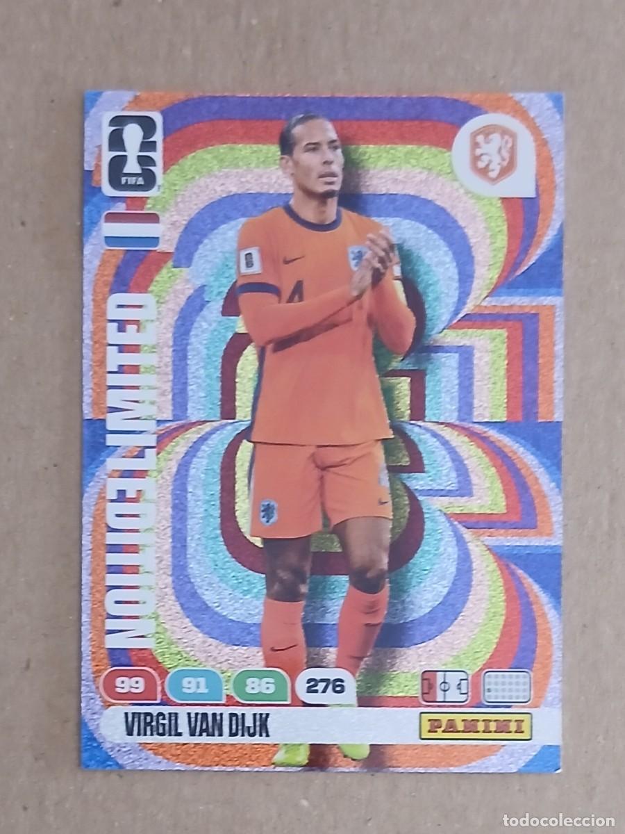 Cromos de f&uacute;tbol: CROMO VIRGIL VAN DIJK HOLANDA LIMITED EDITION ADRENALYN XL FIFA WORLD CUP 2026. Nuevo de sobre.