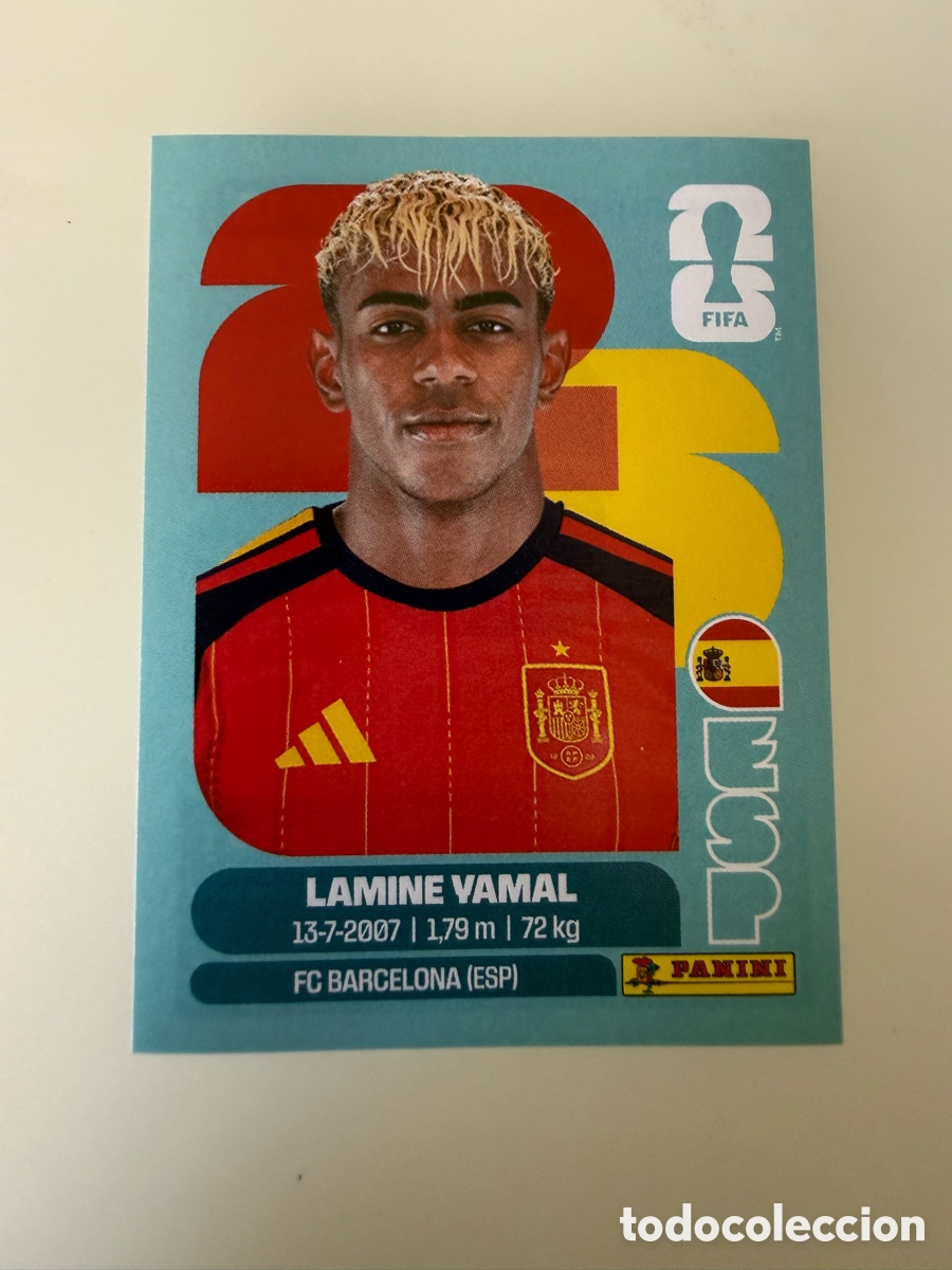 Cromos de f&uacute;tbol: Lamine Yamal ESP 15 mundial 2026 PERFECTO
