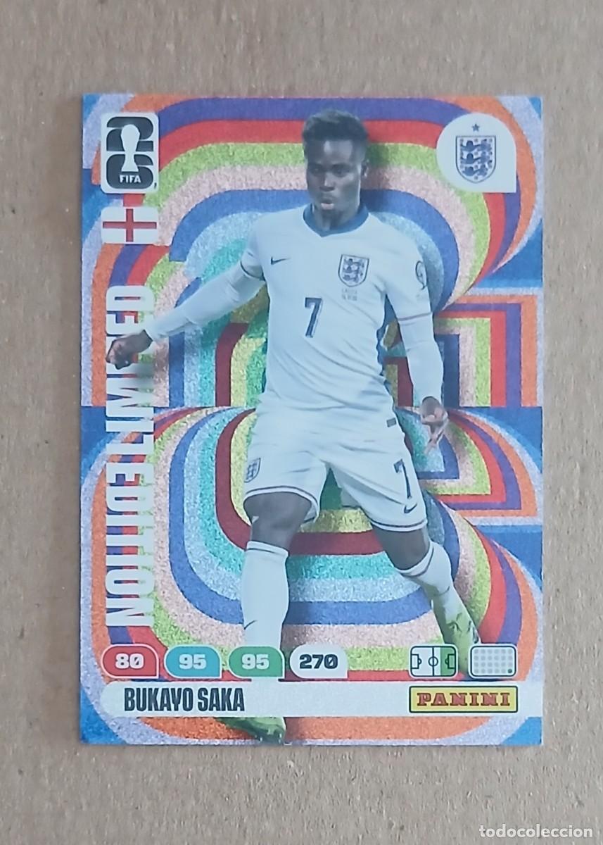 Cromos de f&uacute;tbol: CROMO BUKAYO SAKA INGLATERRA LIMITED EDITION ADRENALYN XL FIFA WORLD CUP 2026. Nuevo de sobre.
