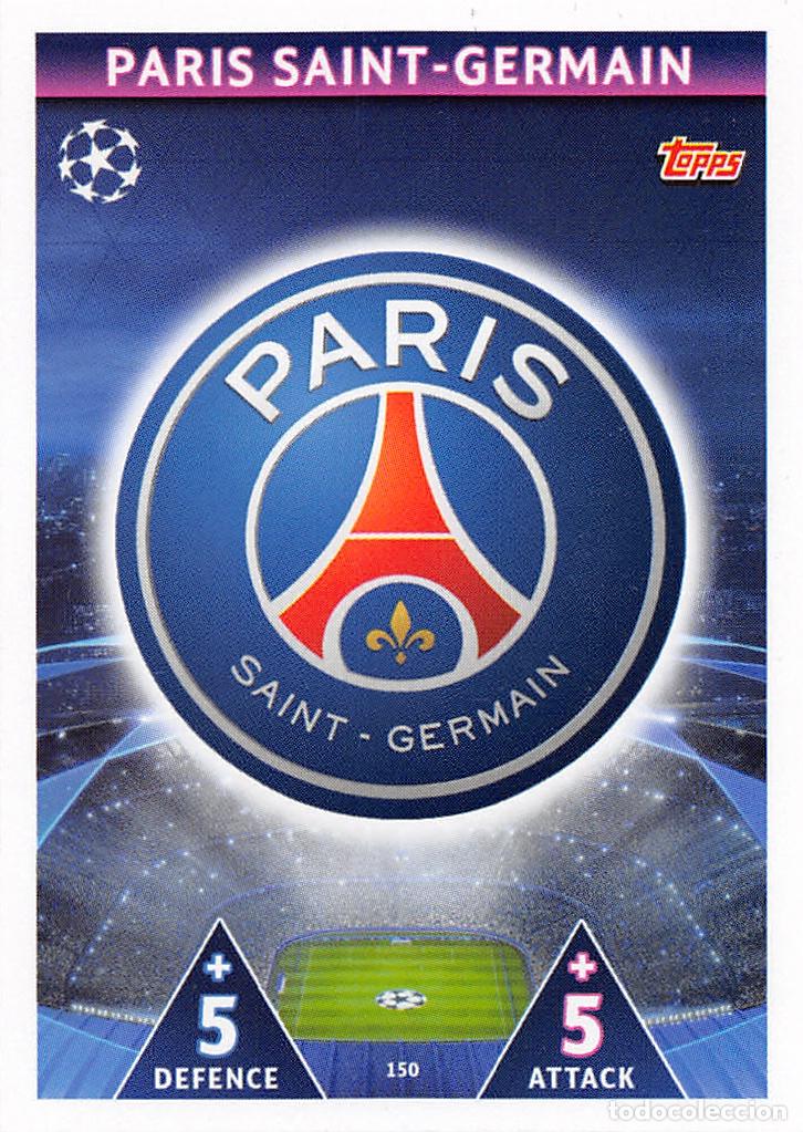 Cromos de f&uacute;tbol: TOPPS MATCH ATTAX UCL (EDICION INDIA) 18/19 2018/2019 #150 ESCUDO (PARIS SAINT-GERMAIN)