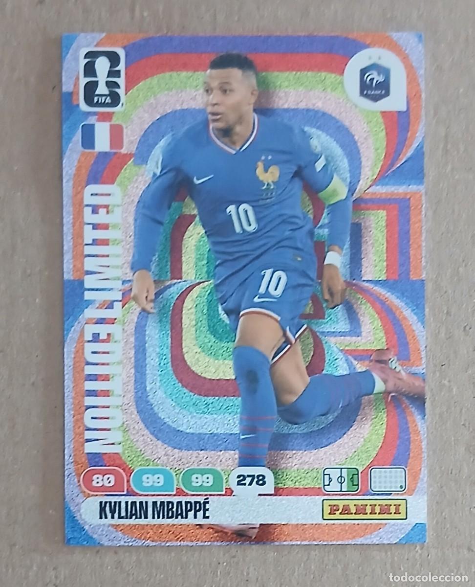 Cromos de f&uacute;tbol: CROMO KYLIAN MBAPP&Eacute; FRANCIA LIMITED EDITION ADRENALYN XL FIFA WORLD CUP 2026. Nuevo de sobre.
