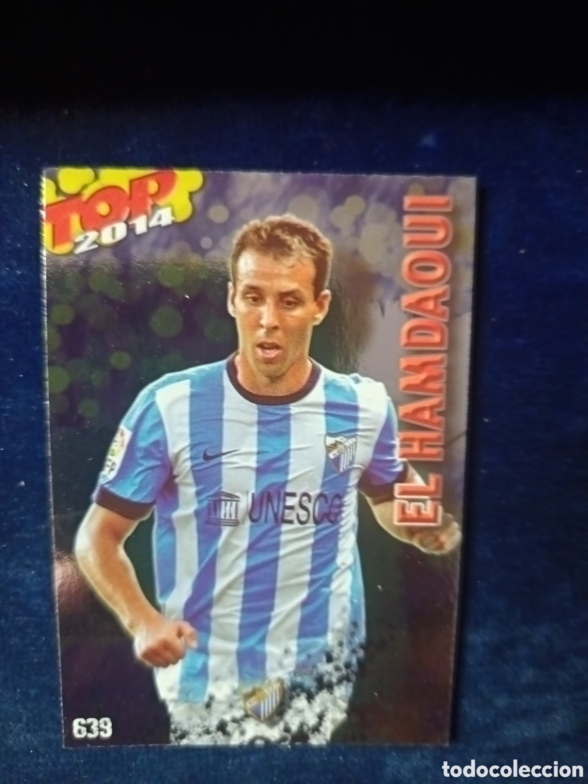 Cartes &agrave; collectionner de Football: 639 El Hamdaoui TOP Liso Azul- MUNDICROMO 2013 2014 13-14