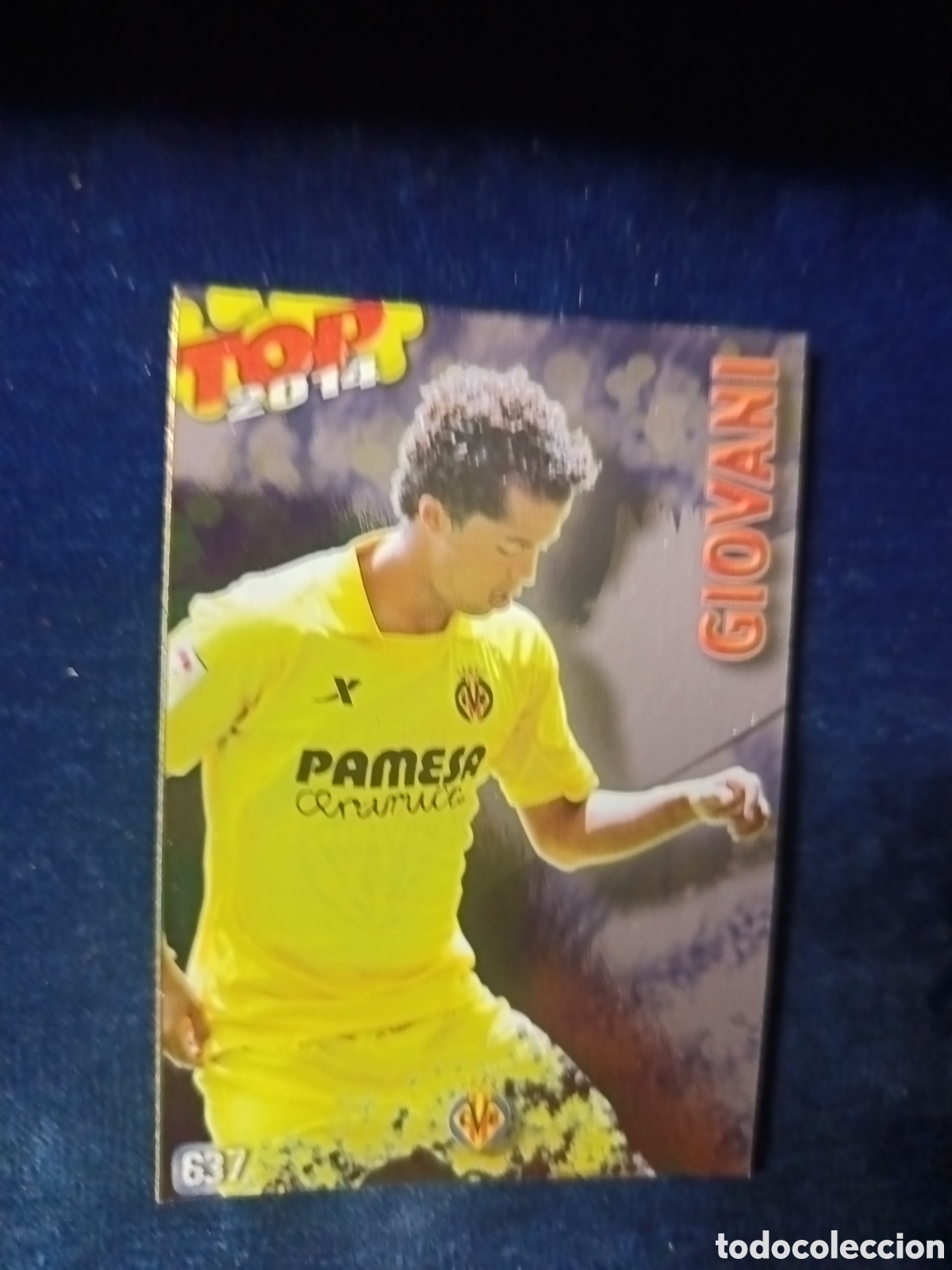 Cartes &agrave; collectionner de Football: 637 Giovanni TOP Liso Azul- MUNDICROMO 2013 2014 13-14
