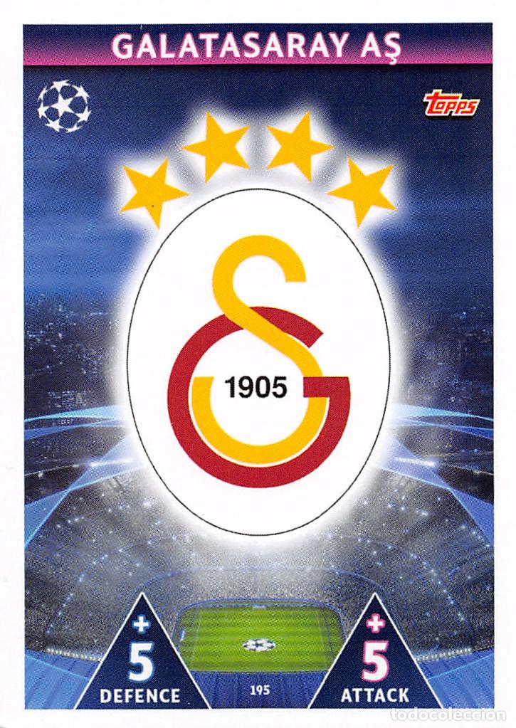 Cromos de Futebol: TOPPS MATCH ATTAX UCL (EDICION INDIA) 18/19 2018/2019 #195 ESCUDO (GALATASARAY AS)