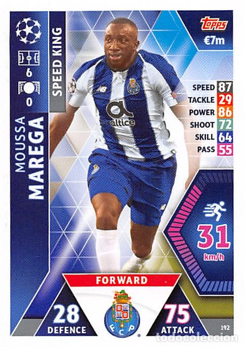Figurine di Calcio: TOPPS MATCH ATTAX UCL (EDICION INDIA) 18/19 2018/2019 #192 MOUSSA MAREGA (FC PORTO)