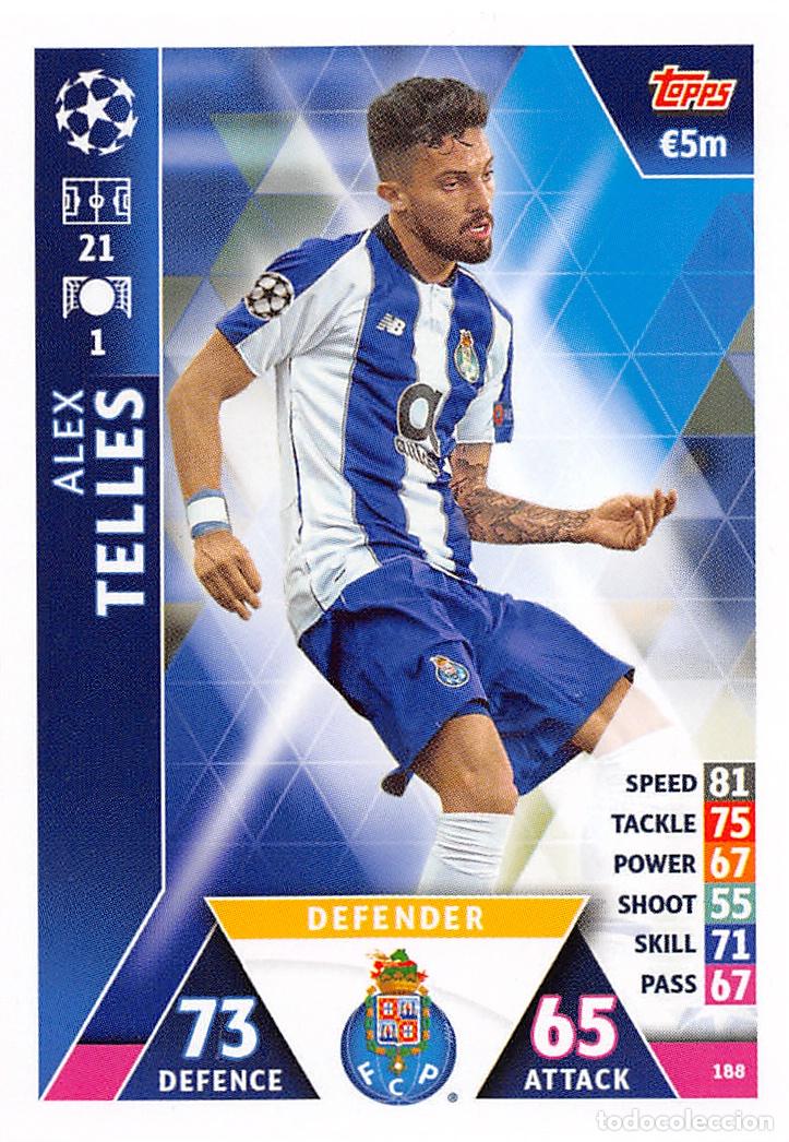 Cartes &agrave; collectionner de Football: TOPPS MATCH ATTAX UCL (EDICION INDIA) 18/19 2018/2019 #188 ALEX TELLES (FC PORTO)