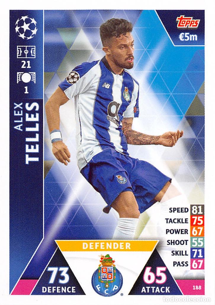 Cartes &agrave; collectionner de Football: TOPPS MATCH ATTAX UCL (EDICION INDIA) 18/19 2018/2019 #188 ALEX TELLES (FC PORTO)