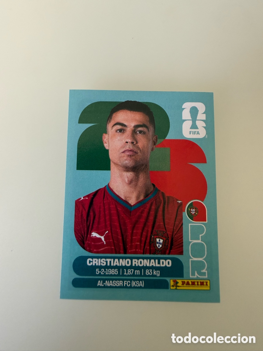 Cromos de f&uacute;tbol: Cromo mundial 2026 Cristiano Ronaldo POR 15