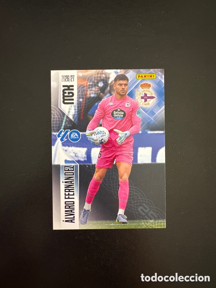 Cromos de f&uacute;tbol: &Aacute;LVARO FERNANDEZ DEPORTIVO DE LA CORU&Ntilde;A NUMERO 128 MEGACRACKS 2026 2027