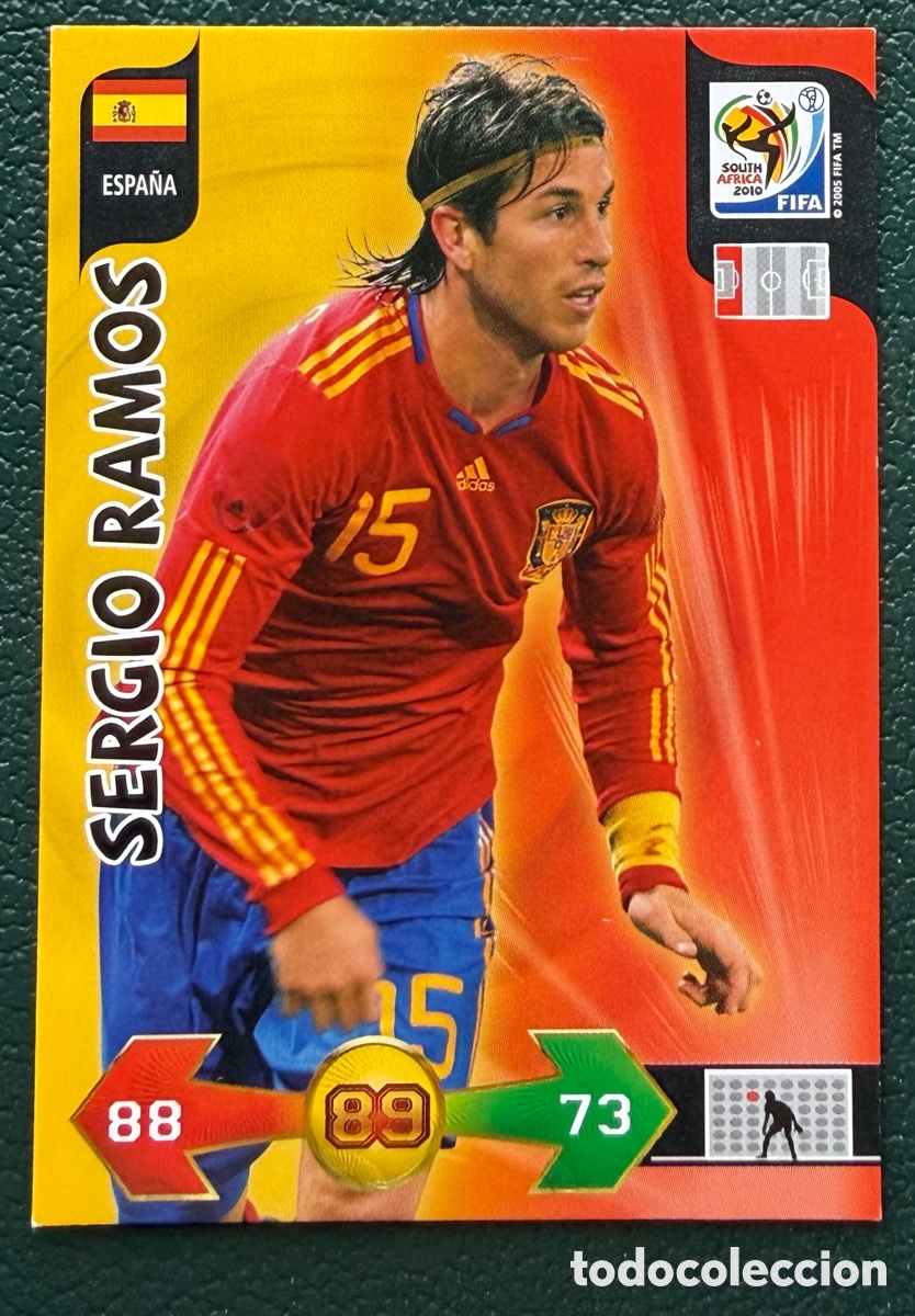 Fu&szlig;ball-Sticker: SERGIO RAMOS ESPA&Ntilde;A FICHAS ALBUM ADRENALYN XL MUNDIAL SOUTH AFRICA 2010