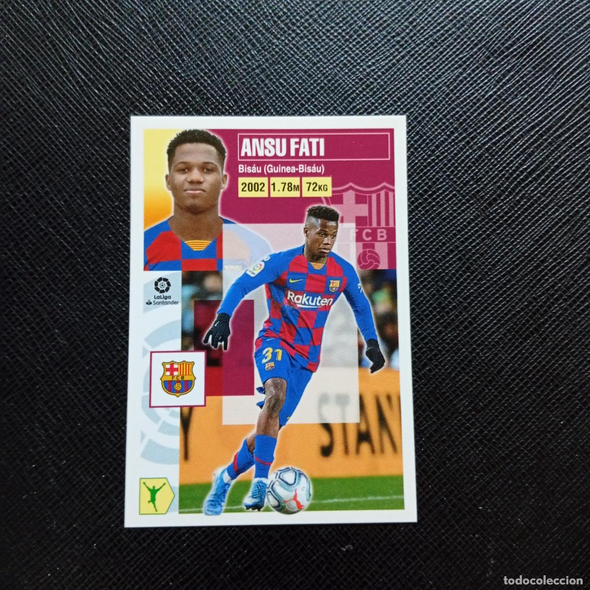 Cromos de f&uacute;tbol: ANSU FATI BARCELONA ESTE 2020 2021 CROMO FUTBOL LIGA 20 21 - SIN PEGAR - A97 PG244