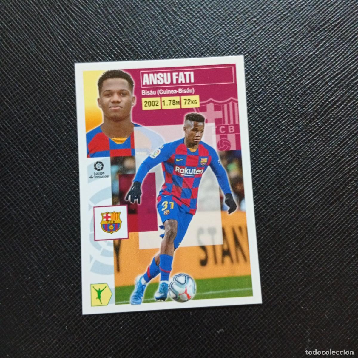 Cromos de f&uacute;tbol: ANSU FATI BARCELONA ESTE 2020 2021 CROMO FUTBOL LIGA 20 21 - SIN PEGAR - A97 PG244