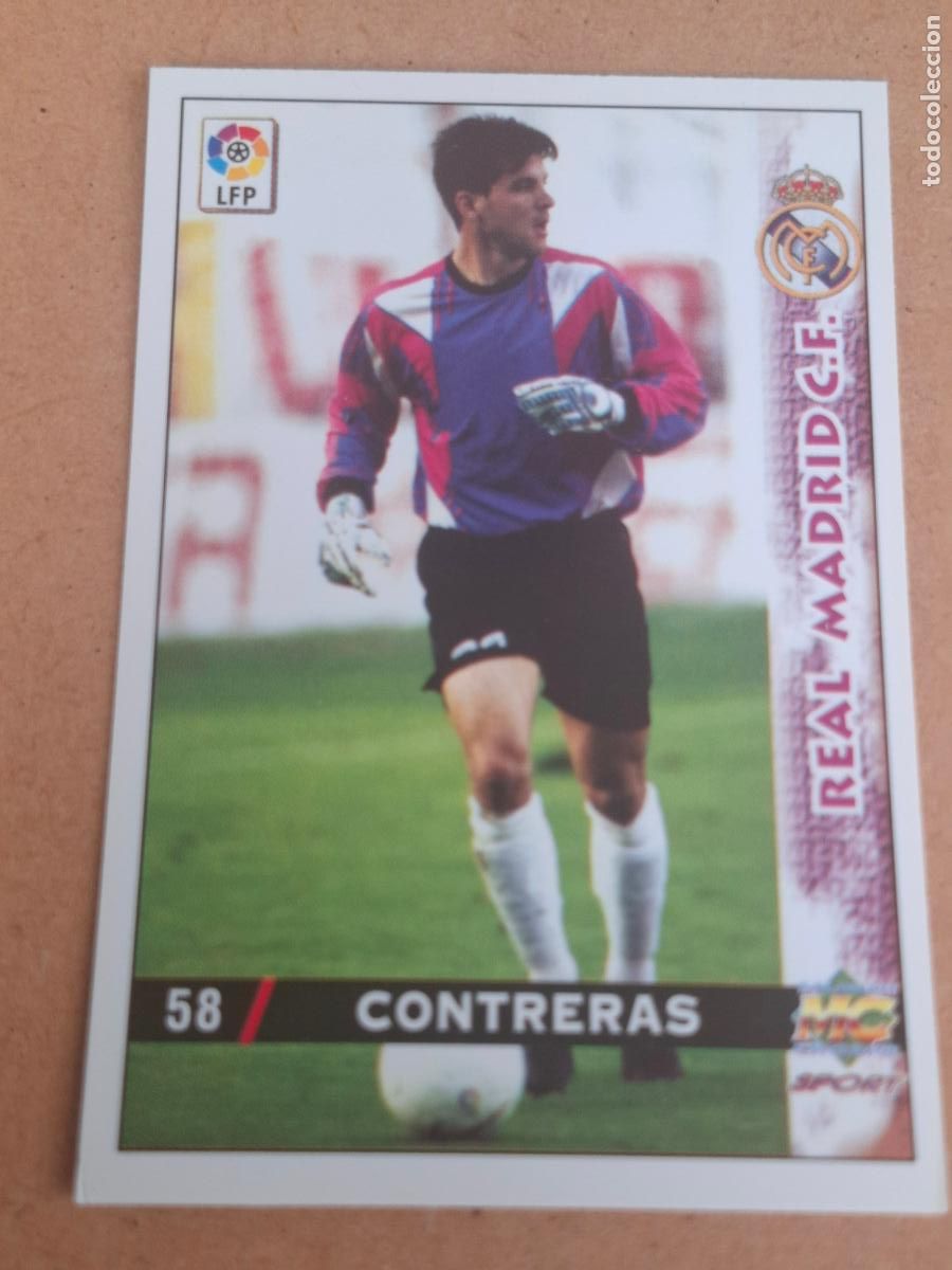 Football Stickers: MUNDICROMO 98 99 1998 1999 - 58 CONTRERAS - REAL MADRID (CV)