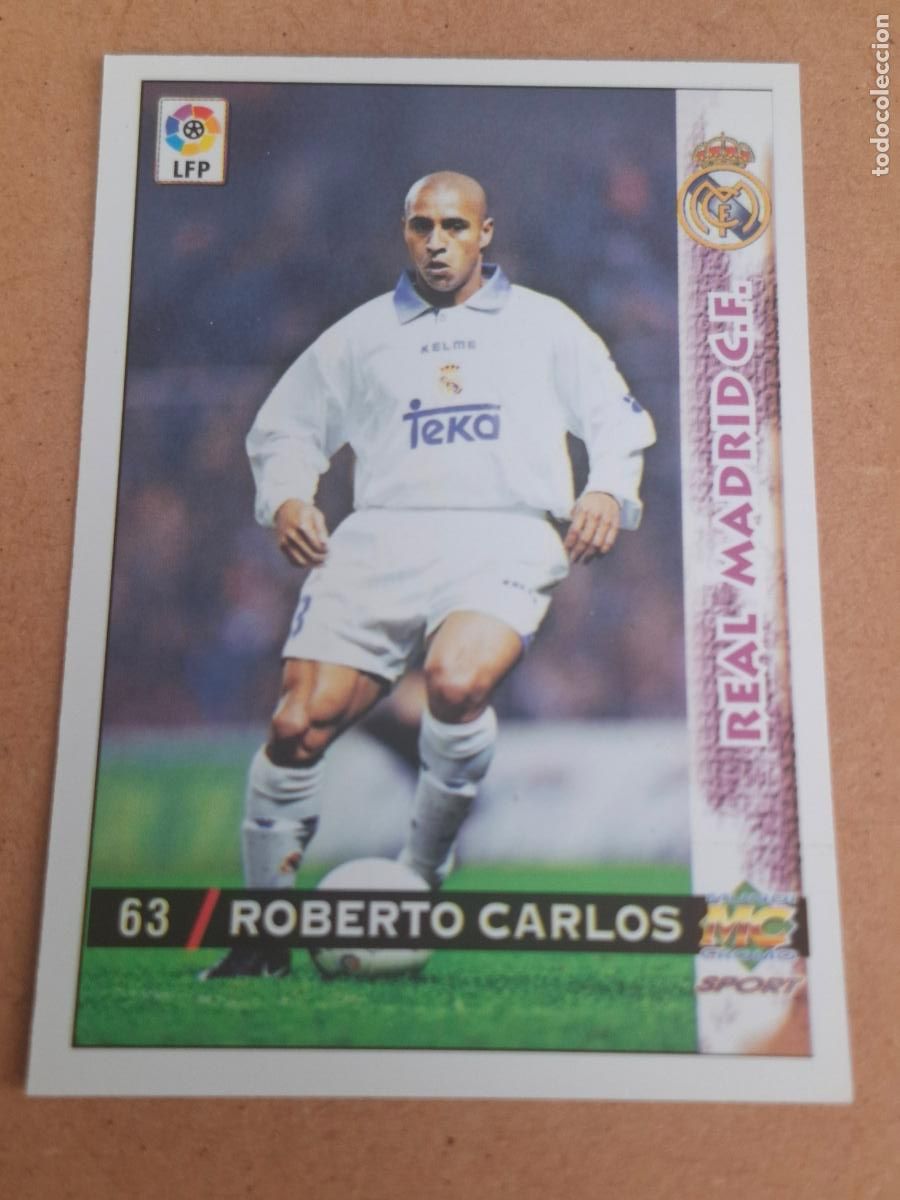 Cromos de f&uacute;tbol: MUNDICROMO 98 99 1998 1999 - 63 ROBERTO CARLOS - REAL MADRID (CV)