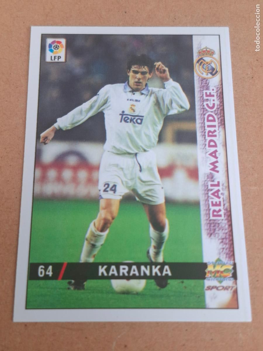 Cartes &agrave; collectionner de Football: MUNDICROMO 98 99 1998 1999 - 64 KARANKA - REAL MADRID (CV)