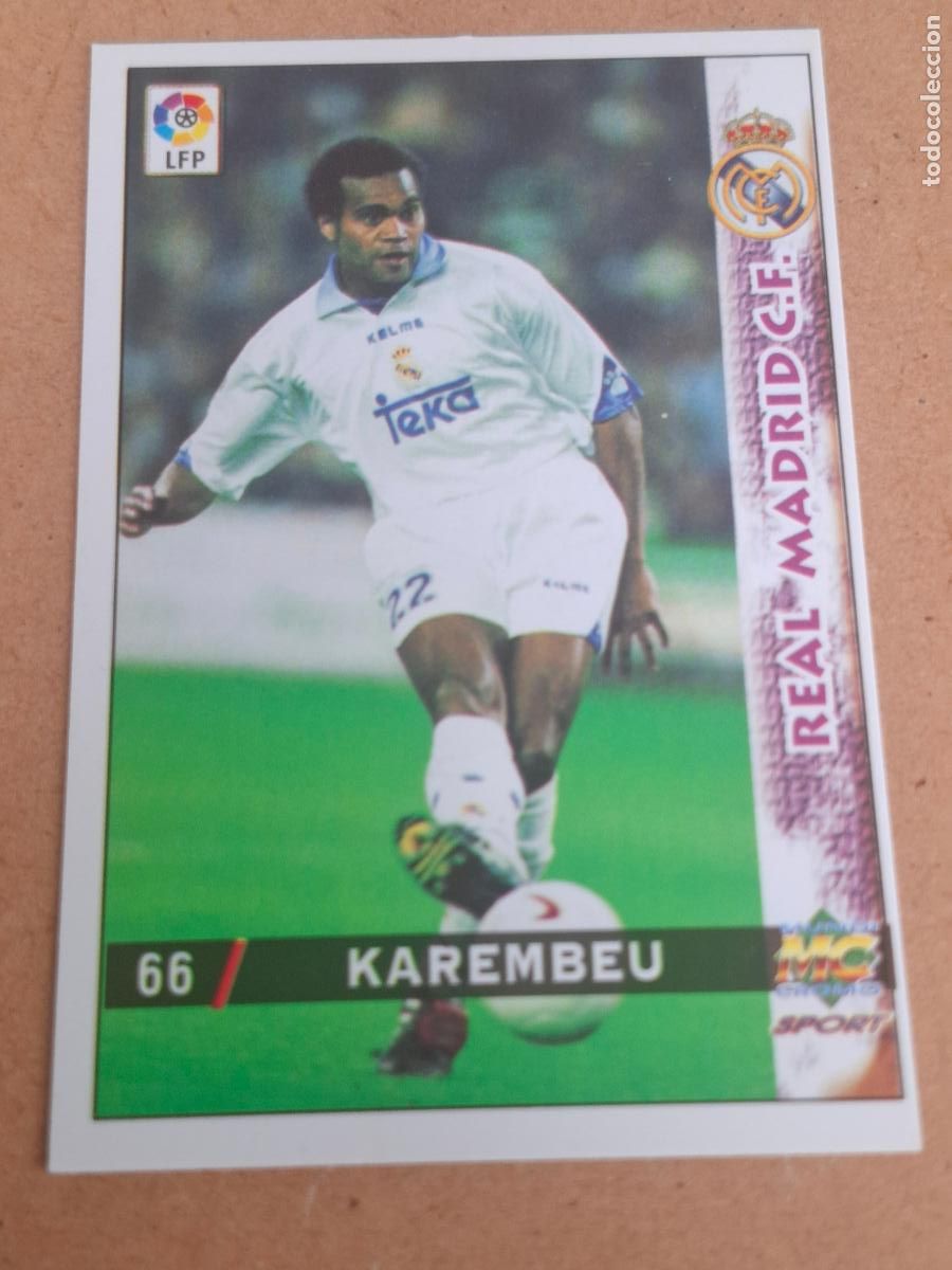 Cartes &agrave; collectionner de Football: MUNDICROMO 98 99 1998 1999 - 66 KAREMBEU - REAL MADRID (CV)