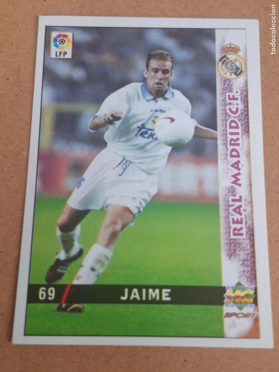 Football Stickers: MUNDICROMO 98 99 1998 1999 - 69 JAIME - REAL MADRID (CV)