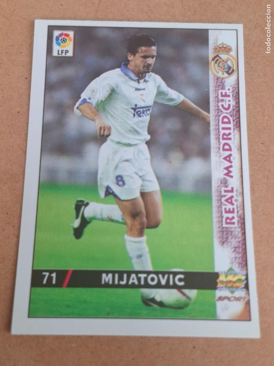 Football Stickers: MUNDICROMO 98 99 1998 1999 - 71 MIJATOVIC - REAL MADRID (CV)